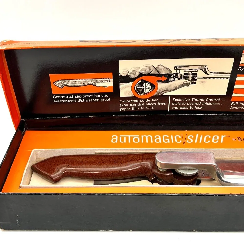 Vintage Automagic Slicer Knife Regent Sheffield Dynachrome Stainless Steel Blade